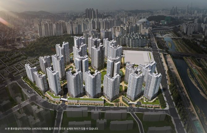 철산자이 더 헤리티지 조감도